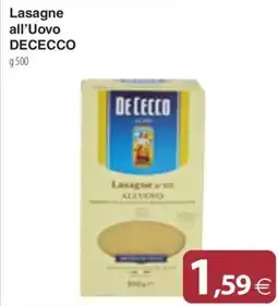 Docks Cash&Carry Lasagne all'Uovo De Cecco offerta