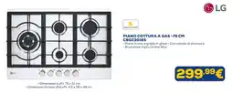 Euronics Piano cottura a gas LG offerta