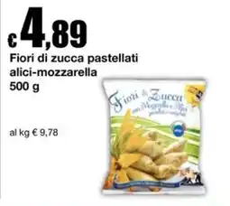 Sì con te Supermercati Fiori di zucca pastellati alici-mozzarella offerta