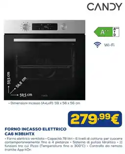 Euronics Forno incasso elettrico Candy offerta