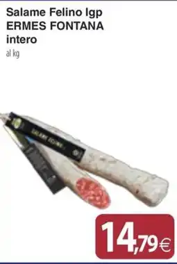 Docks Cash&Carry Salame Felino Igp Ermes Fontana intero offerta