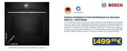 Euronics Forno combinato con microonde da incasso Serie 8 Bosch offerta
