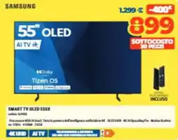 Elettrosintesi Samsung Smart TV OLED 55S8 offerta