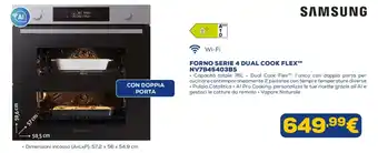 Forno serie 4 dual cook flex samsung