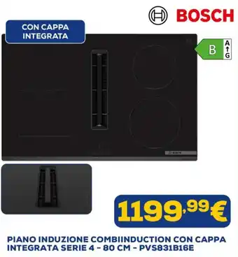 Piano induzione combiinduction con cappa integrata serie 4