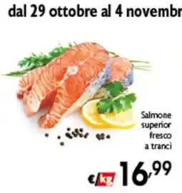 Spak Supermercati Salmone superior fresco a tranci offerta