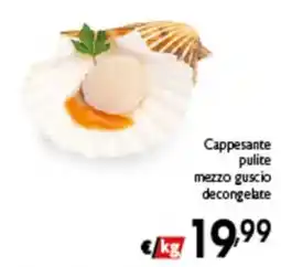 Spak Supermercati Cappesante pulite mezzo guscio decongelate offerta