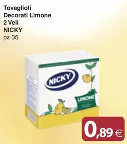 Docks Cash&Carry Tovaglioli Decorati Limone Nicky offerta
