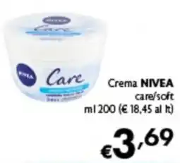 Spak Supermercati Crema NIVEA care/soft offerta