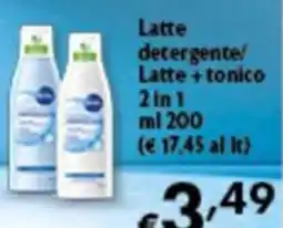 Spak Supermercati Latte detergente/ Latte + tonico offerta