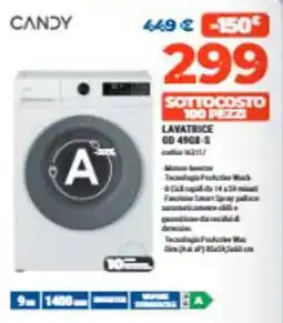 Elettrosintesi Candy lavatrice offerta