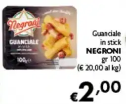 Spak Supermercati Guanciale in stick Negroni offerta