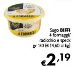 Spak Supermercati Sugo BIFFI 4 formaggi offerta