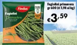 Spak Supermercati Findus Fagiolini Primavera offerta