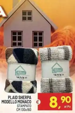 Centro Commerciale Discount Plaid Sherpa Modello Monaco offerta