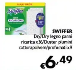Spak Supermercati Swiffer Dry/Dry legno panni ricarica offerta