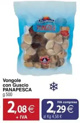 Docks Cash&Carry Vongole con Guscio Panapesca offerta
