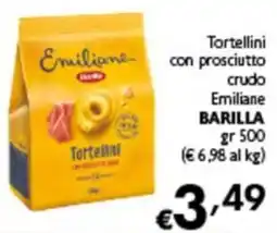 Spak Supermercati Tortellini con prosciutto crudo Emiliane Barilla offerta