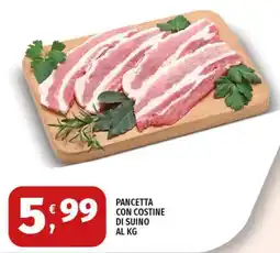 Vivo Supermercati Pancetta con costine di suino offerta