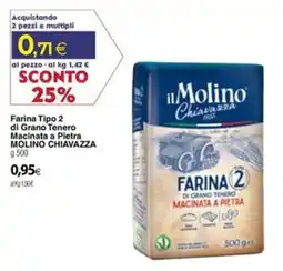 Docks Cash&Carry Farina Tipo 2 di Grano Tenero Macinata a Pietra Molino Chiavazza offerta