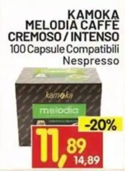 Centro Commerciale Discount Kamoka Melodia Caffè offerta