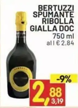 Centro Commerciale Discount Bertuzzi spumante ribolla gialla doc offerta