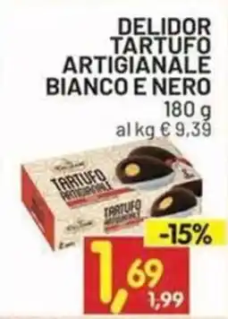 Centro Commerciale Discount Delidor tartufo artigianale bianco e nero offerta