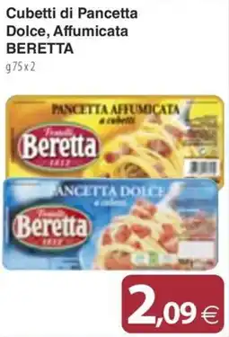 Docks Cash&Carry Cubetti di Pancetta Dolce, Affumicata Beretta offerta