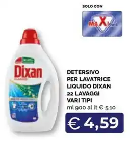 Maxisconto Detersivo per lavatrice liquido Dixan offerta