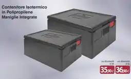 Docks Cash&Carry Contenitore Isotermico in Polipropilene Maniglie Integrate offerta