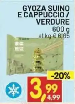 Centro Commerciale Discount Gyoza suino e cappuccio / verdure offerta