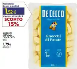 Docks Cash&Carry Gnocchi di Patate DE CECCO offerta