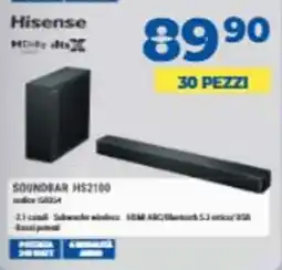 Elettrosintesi Hisense Soundbar HS2100 offerta