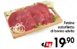Spak Supermercati Fettine sottofiletto di bovino adulto offerta