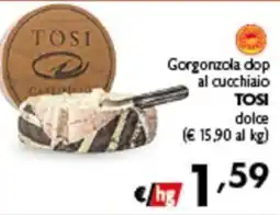 Spak Supermercati Gorgonzola dop al cucchioio TOSI dolce offerta