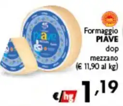 Spak Supermercati Formaggio Piave dop mezzano offerta