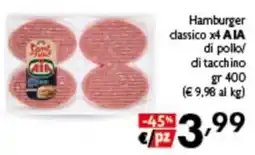 Spak Supermercati Hamburger classico AIA offerta