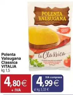 Docks Cash&Carry Polenta Valsugana Classica VITALIA offerta