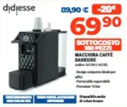 Elettrosintesi Macchina caffè Darkside offerta