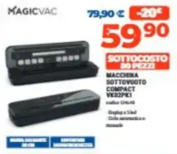Elettrosintesi Magicvac macchina sottovuoto compact offerta
