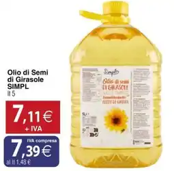Docks Cash&Carry Olio di Semi di Girasole SIMPL offerta