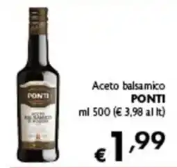 Spak Supermercati Aceto balsamico Ponti offerta