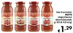 Spak Supermercati Salsa di pomodori MUTTI offerta