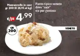 Spak Supermercati Mazzancolle in saor offerta