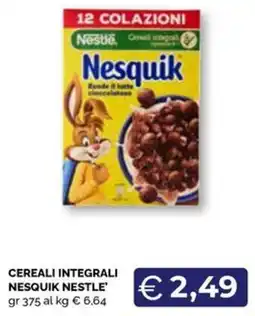 Maxisconto Cereali integrali Nesquik Nestlé offerta