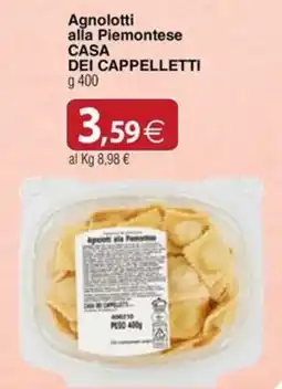 Docks Cash&Carry Agnolotti alla Piemontese Casa dei Cappelletti offerta