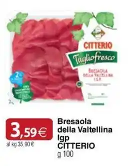 Docks Cash&Carry Bresaola della Valtellina Igp Citterio offerta