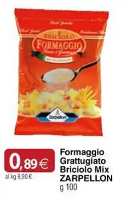 Docks Cash&Carry Formaggio Grattugiato Briciolo Mix Zarpellon offerta