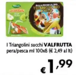 Spak Supermercati I Triangolini succhi VALFRUTTA offerta
