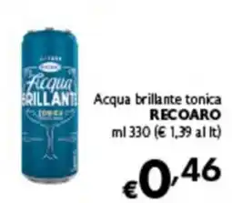 Spak Supermercati Acqua brillante tonica Recoaro offerta